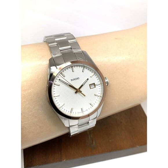 Rado Men's Watch R32184123 Hyperchrome Swiss Quartz Rose Gold Silver Steel 40mm - Picture 12 of 15
